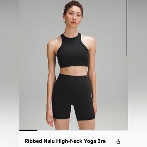 lululemon ribbed nulu high neck yoga bra